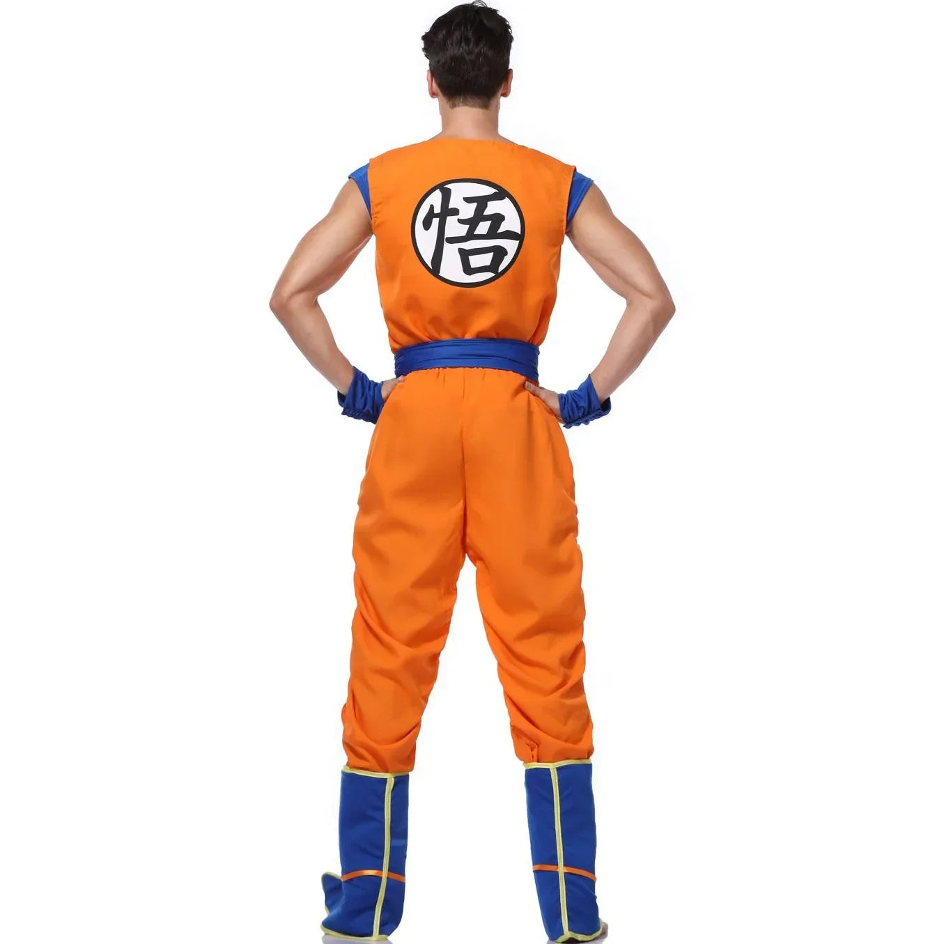 Adult Man Halloween Japanese Anime Son Goku Cosplay Costume – Superhero Role Play Orange Jumpsuit - Image 2