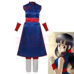 Chi-Chi Cosplay Costume – Blue Cheongsam Dress Uniform for Women