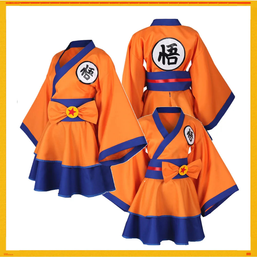 Goku Lolita Cosplay Dress – Anime-Inspired Fantasy Costume for Women & Girls