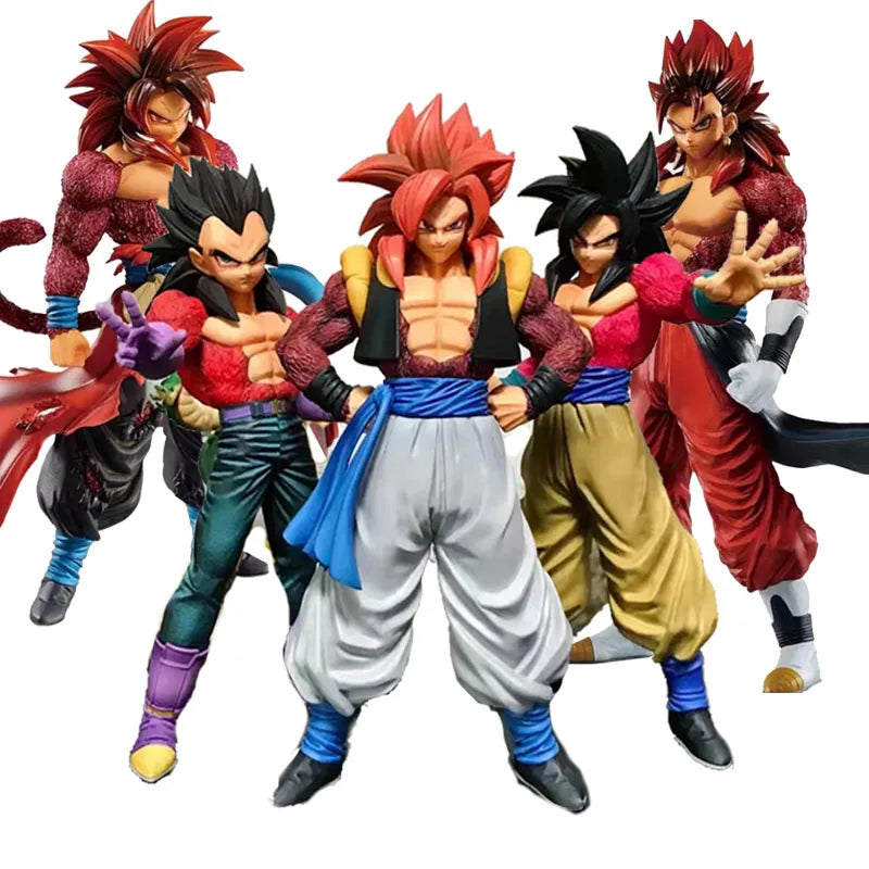 Dragon Ball GK Figures – SSJ4 Vegetto Gogeta Super Saiyan Son Goku Statues - Image 2