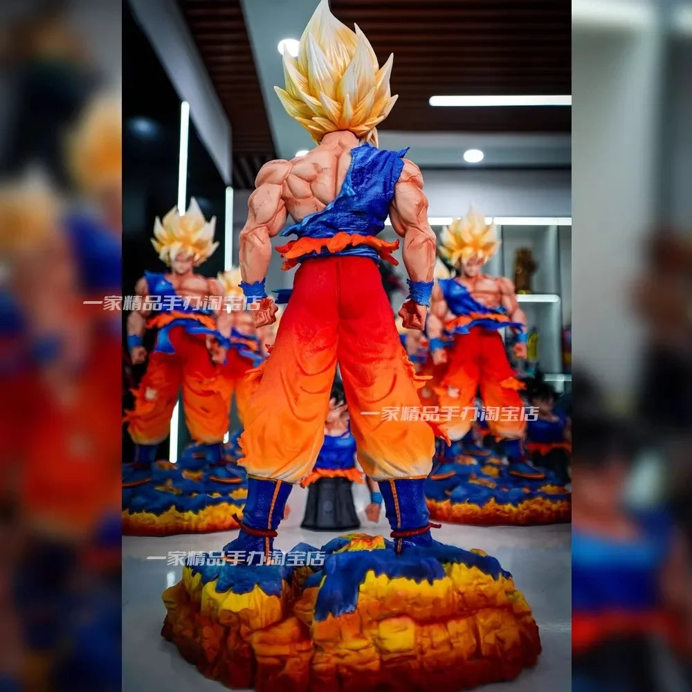 35cm JT Dragon Ball Son Goku Figure – 2 Heads PVC Model - Image 2