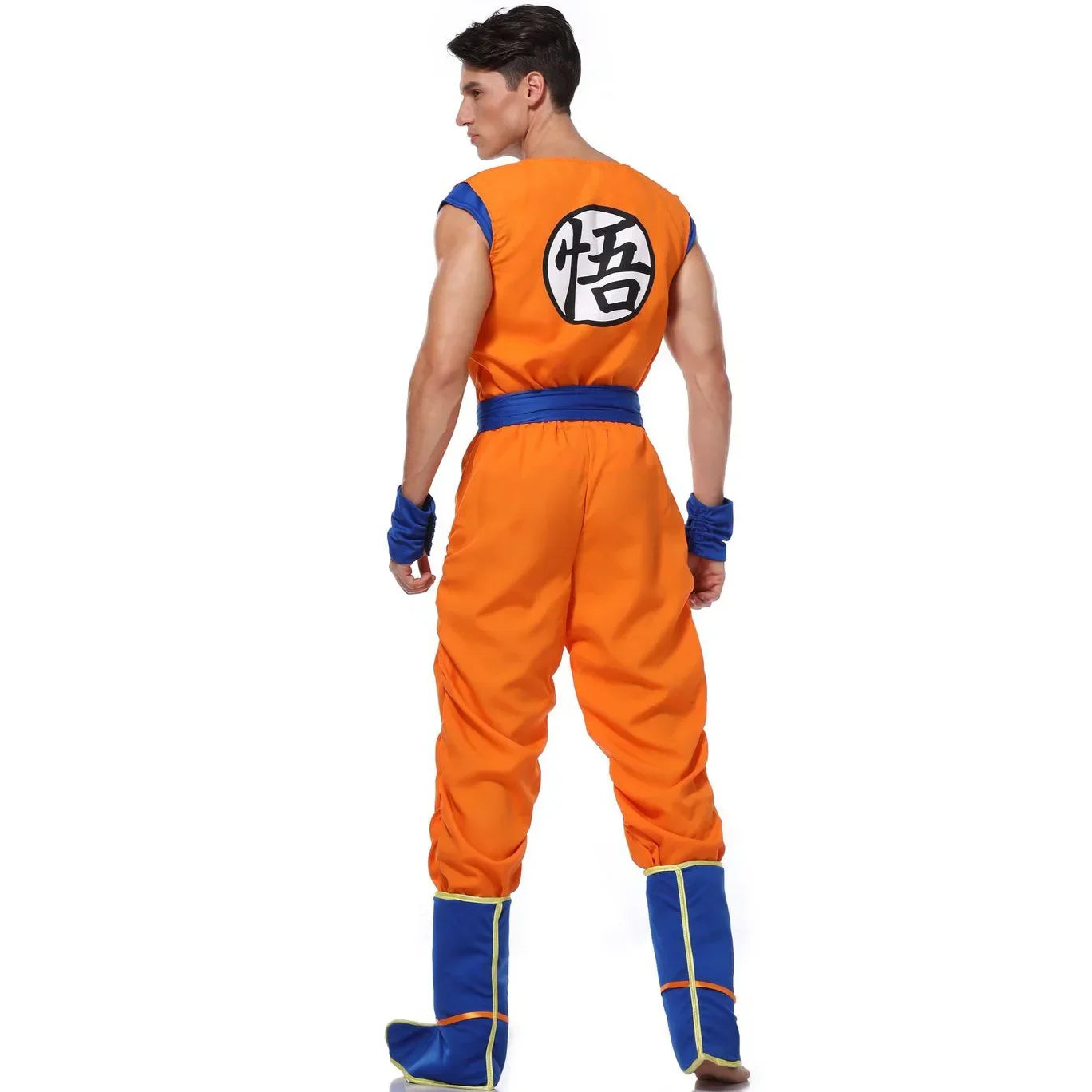 Adult Man Halloween Japanese Anime Son Goku Cosplay Costume – Superhero Role Play Orange Jumpsuit - Image 3
