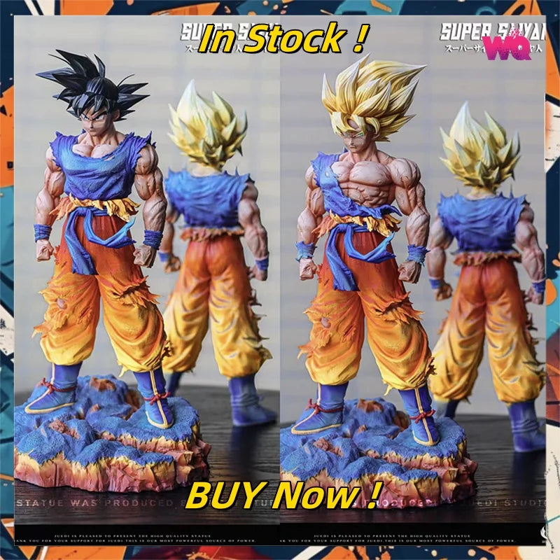 35cm JT Dragon Ball Son Goku Figure – 2 Heads PVC Model