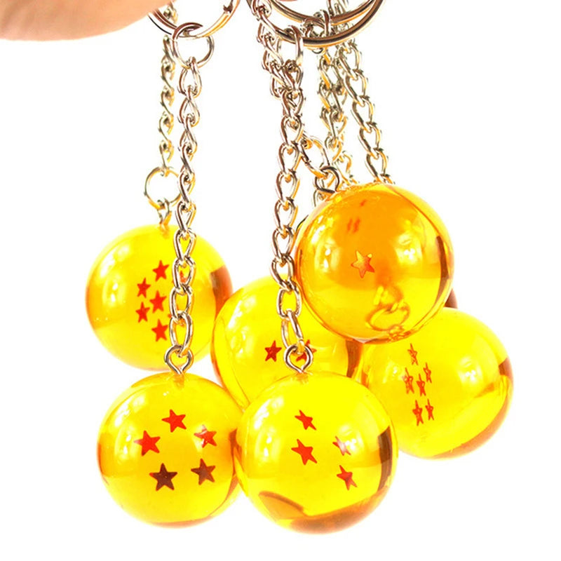 2.7cm 7PCS Dragon Ball Z Crystal Ball Keychain Set - Image 5