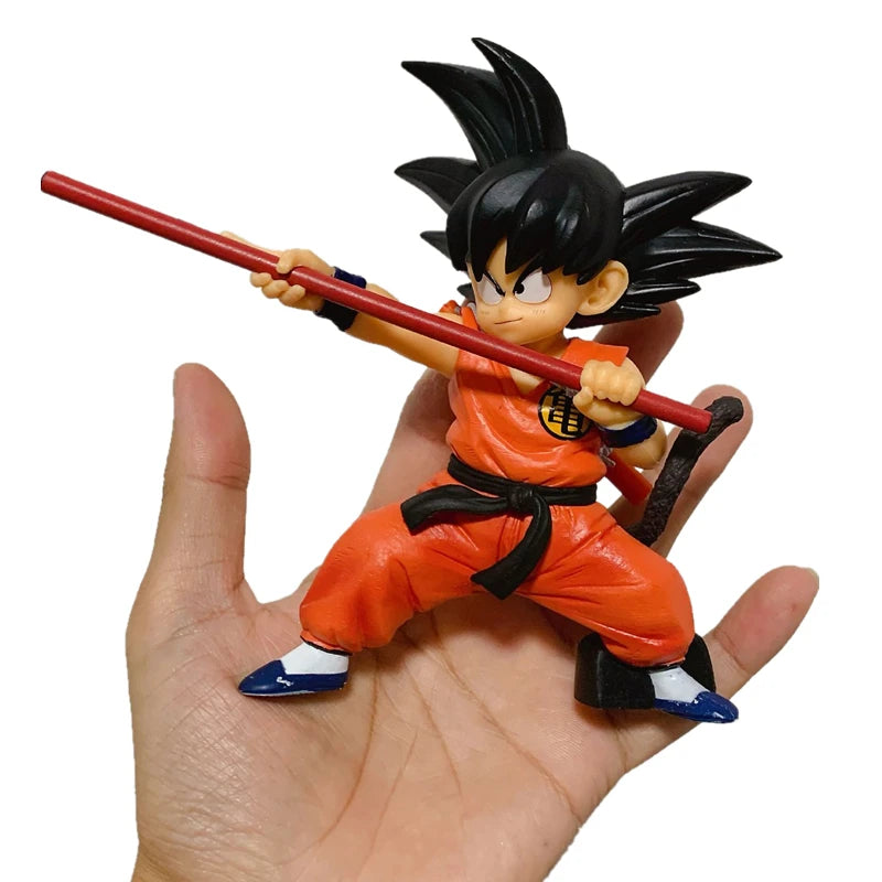 Childhood Son Goku Figure – 14cm Dragon Ball PVC Collectible Statue - Image 6