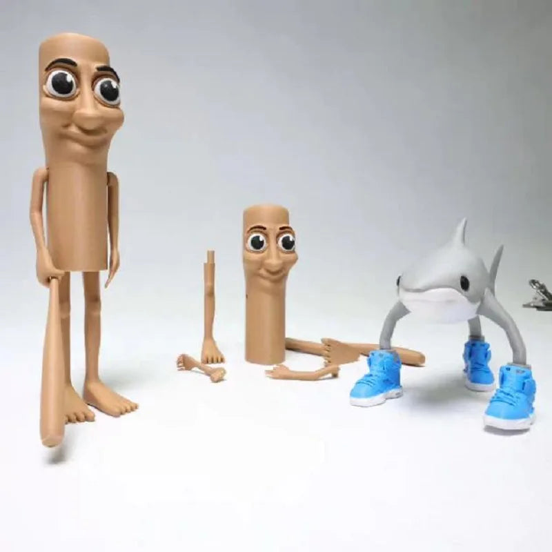 Tungtungsahur Shark Figurine – 3D Printed Articulated Desk Toy - Image 2