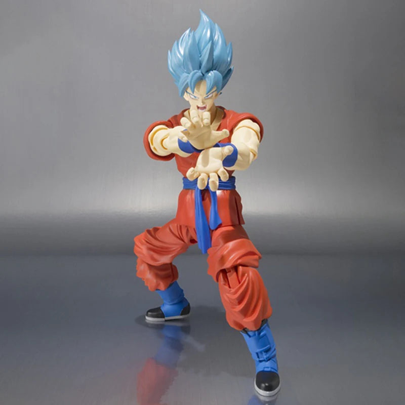Dragon Ball Super Saiyan Blue Hair Son Goku Action Figure – SHF Model Toy - Image 5