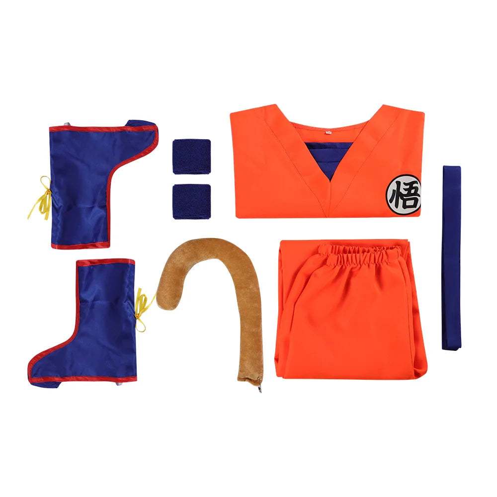 Anime Ballz Son Goku & Krillin Cosplay Costume – Kids & Adult Dragon Carnival Party Outfit - Image 4