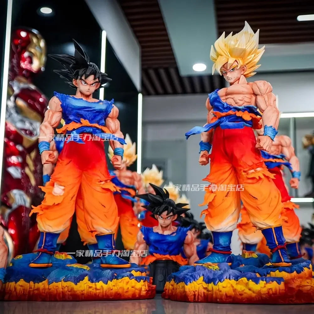 35cm JT Dragon Ball Son Goku Figure – 2 Heads PVC Model - Image 3