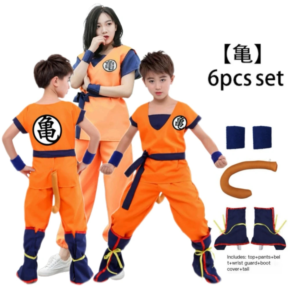 Anime Ballz Son Goku & Krillin Cosplay Costume – Kids & Adult Dragon Carnival Party Outfit - Image 13